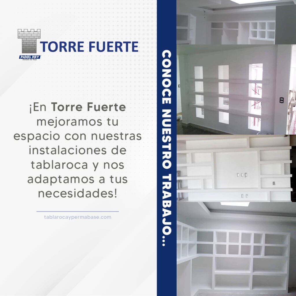 LIBREROS Y MUEBLES CON TABLAROCA JPG