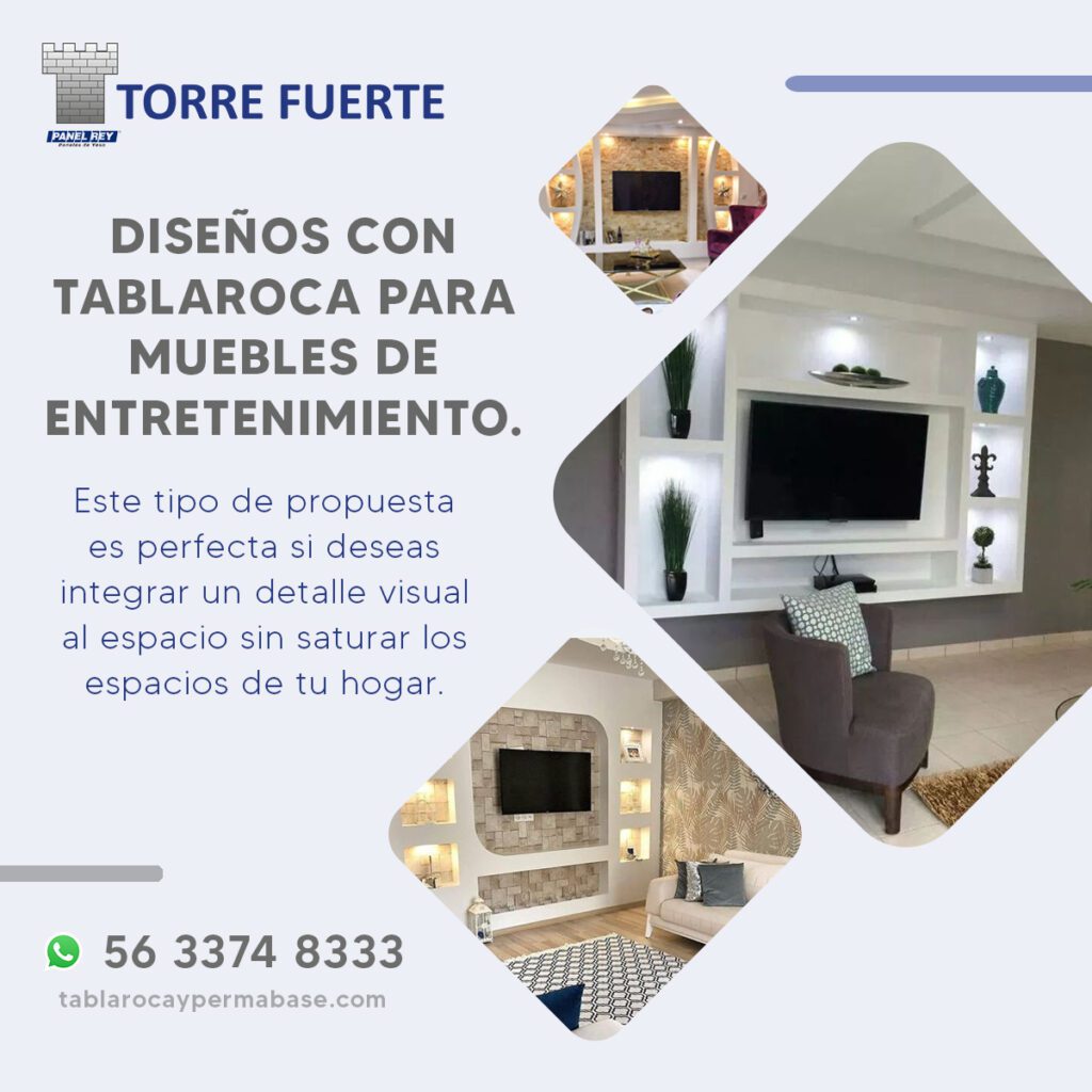 DISEÑOS CON TABLAROCA PARA MUEBLES DE ENTRETENIMIENTO EDITABLE finde JPG