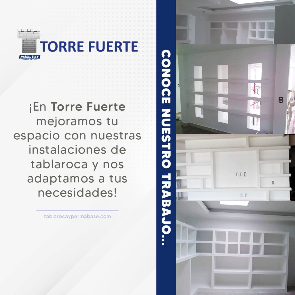 LIBREROS Y MUEBLES CON TABLAROCA JPG